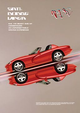 Dodge Viper Poster by Ali Firdaus