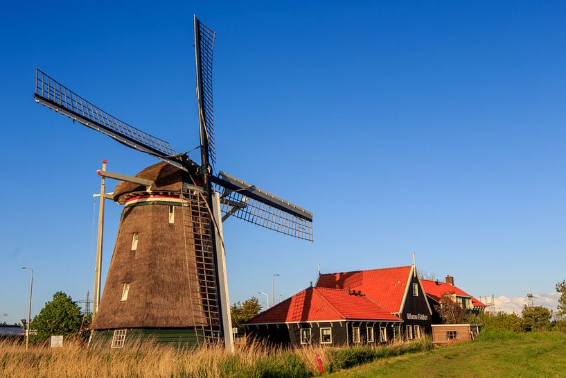 Authentische Windmühle der Otter in Oterleek. von Photo Henk van Dijk
