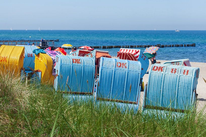 Beach chairs, Kühlungsborn, Mecklenburg-Western Pomerania, Germany, Europe by Torsten Krüger