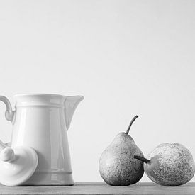 Porseleinen theepot met peren van Jörg B. Schubert