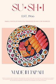 Bunte Sushi-Köstlichkeit von Nazma Khokhar