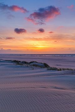 Zonsondergang op Vlieland van Henk Meijer Photography