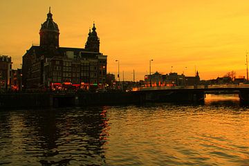 Sunset in Amsterdam