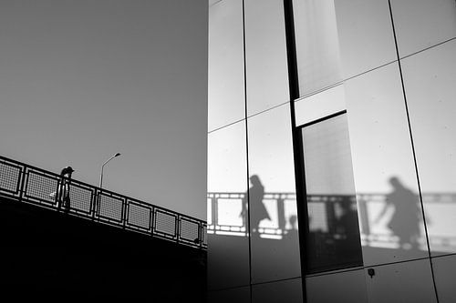 Walking on the bridge