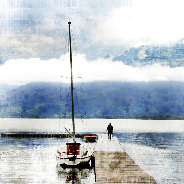 What can I say, he is walking away  by Sandra Akkerman
