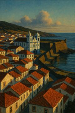 Angra do Heroísmo Rust - Gouden licht boven de kust van Terceira