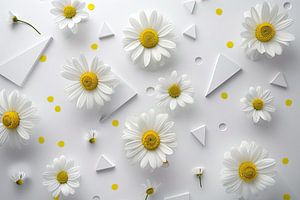 Daisies - playful floral artwork