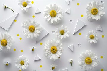 Madeliefjes - speels bloemenkunstwerk van Felix Brönnimann