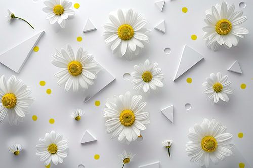 Madeliefjes - speels bloemenkunstwerk