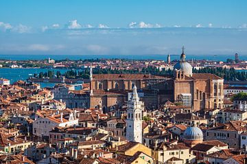 Historische gebouwen in de oude stad van Venetië in Italië