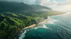 Summer hike along the coast