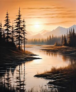 Sonnenuntergang im Herbst