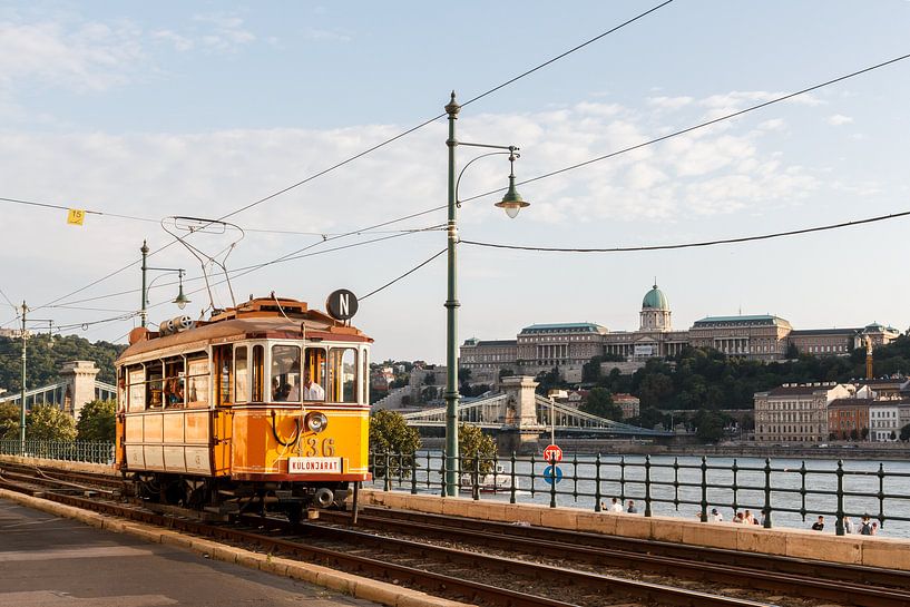 Historische Straßenbahn in Budapest von Floris Kleyn