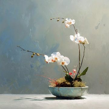 Blühende Orchidee von Lauri Creates