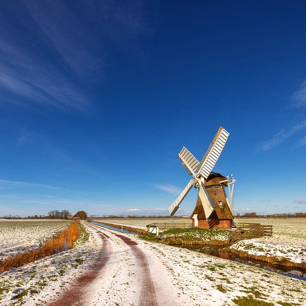 Mill 't Witte Lam Zuidwolde square by Marga Vroom
