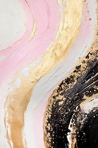 ABSTRAKTE KUNST Goldener Fluss