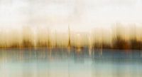 Riverside village (impressionistic)