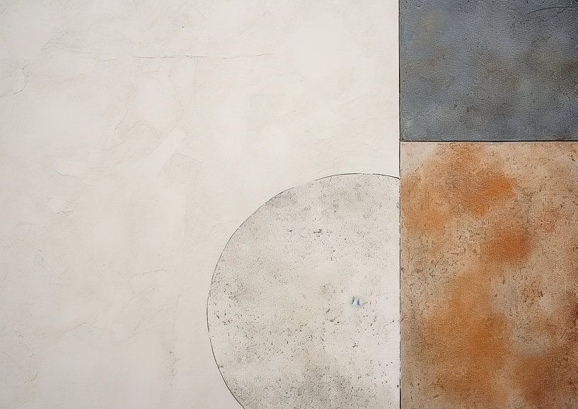 Ruhe in Formularen von Abstraktes Gemälde