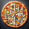 Cultural pizza Italy by Digital Art Nederland