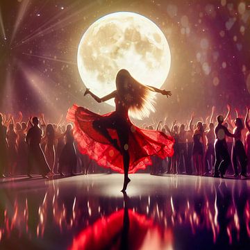 Tanzen im Mondlicht von Digital Art Nederland