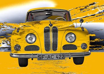 BMW 502 in het geel van aRi F. Huber