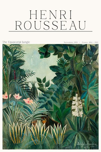 Henri Rousseau - La jungle équatoriale par Old Masters