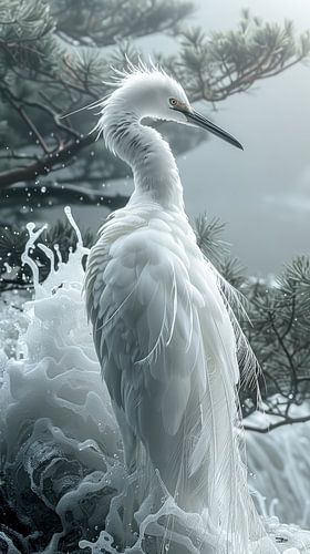 wit-grijs met kleur element