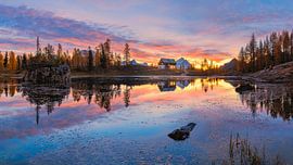 Sunrise at Lago Federa, Dolomites, Italy by Henk Meijer Photography