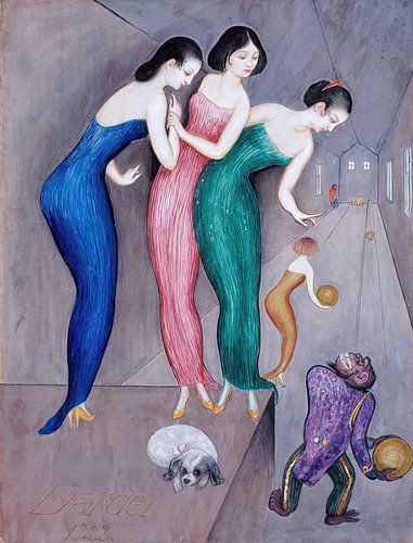 Nils Dardel - Dreams and Fantasies No.1 (De kegelbaan) (1922)