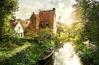 Oud Hollands Landschap geschilderd van Arjen Roos thumbnail