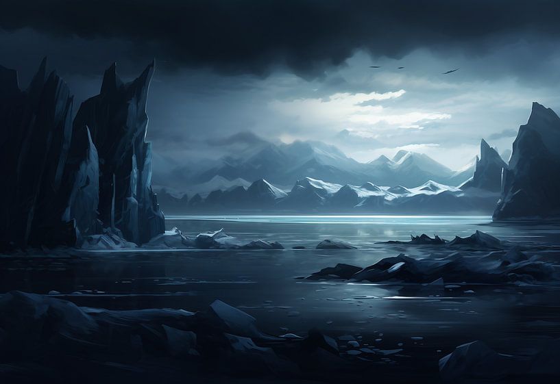 Mystische Wasserlandschaft von fernlichtsicht