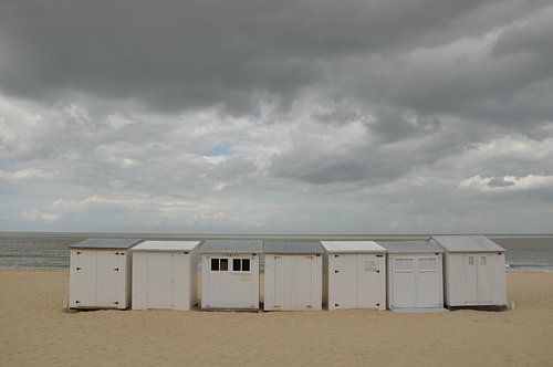 Srandhuisjes op een rij.