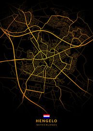 Hengelo Stadtplan von Kenda Maruyama