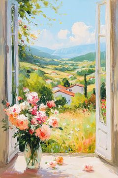 Uitzicht op Toscaans landschap no.1 van Studio BB