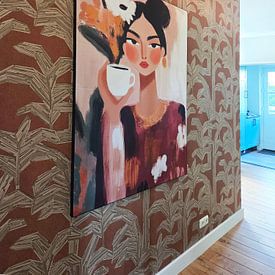 Klantfoto: Coffee Lover van Carla Van Iersel, als ArtFrame