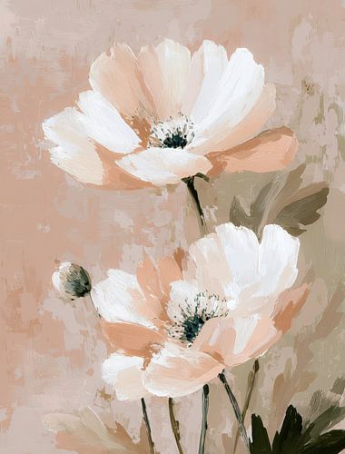 Poésie d'été en pastel - Fleurs avec une touche de douceur