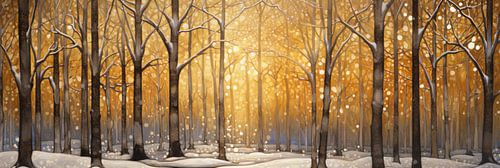 Wintersonne durch die Bäume