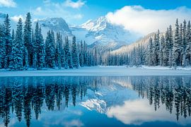 Paysage de montagne hivernal sur Poster Art Shop