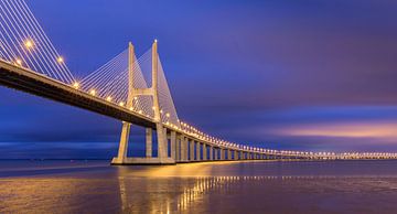 Vasco Da Gama Bridge in Portugal by Adelheid Smitt