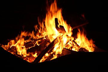 Kampvuur/ Campingfire van Marijke van Noort