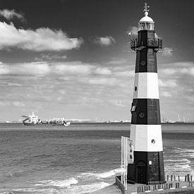 Vuurtoren  aan de Westerschelde van Martine Moens