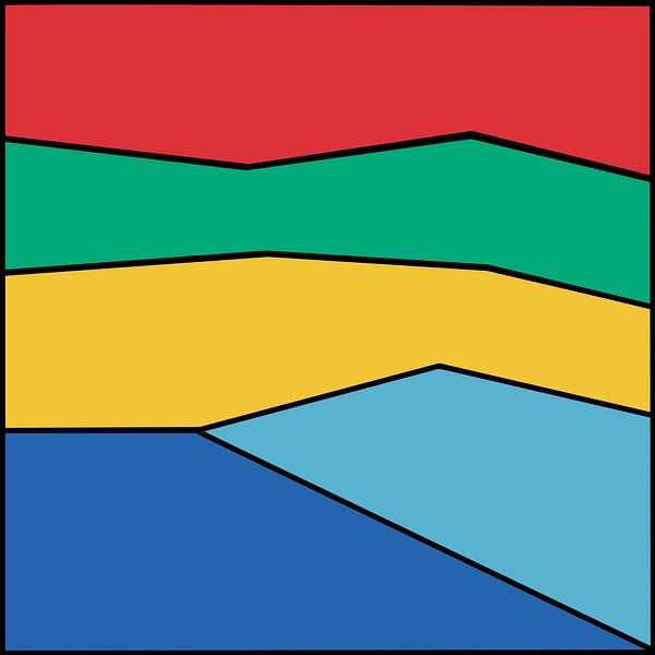 Abstracte landschap van Maurice Dawson