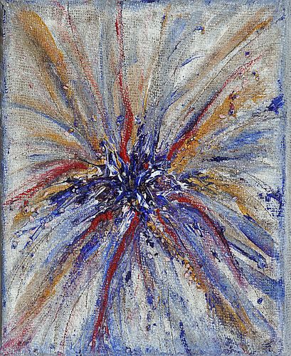 # 24 Arcryl auf Hartfaserplatte und Karton, 50 x 40 cm