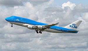 Abflug KLM Boeing 747-400 Stadt Shanghai.