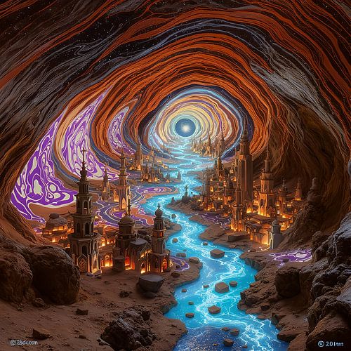 SPIROGRAHIC LANDSCAPE by ub cy