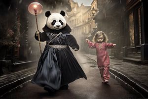 Pandamonium in London: Der Panda und das tanzende Mädchen im alten London