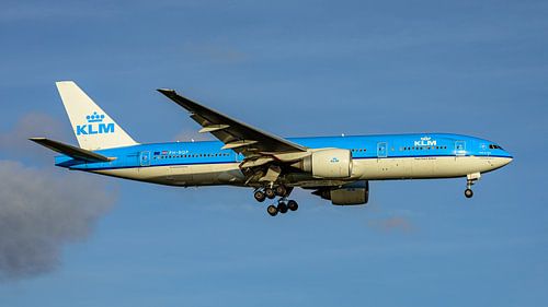 KLM Boeing 777-200 passagiersvliegtuig.