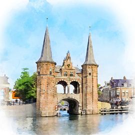 Waterpoort, Sneek, Friesland, Niederlande. von Danny de Klerk