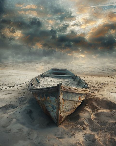 Minimalistische Meeresflucht von fernlichtsicht