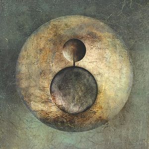 Moderne Abstraktion. Minimalismus mit Kreisen.